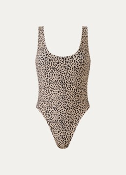 Sarda Dames Pryce badpak met panterprint in de kleur Beige