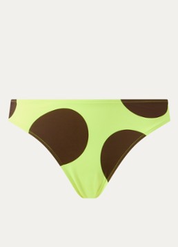 Sarda Dames Birgit bikinislip met stippenprint in de kleur Neongeel