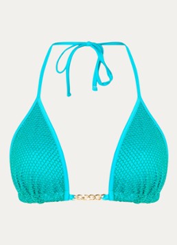Sarda Dames Janja triangel bikinitop met lurex in de kleur Turquoise