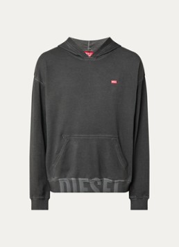 Diesel Heren S-Boxt Hoodie met logo in de kleur Antraciet