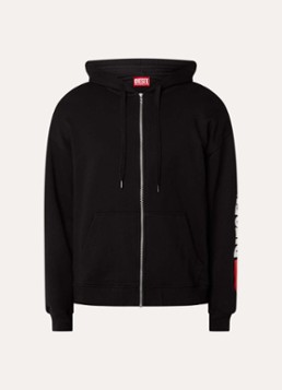 Diesel Heren S-Boxt sweatvest met logoborduring in de kleur Zwart