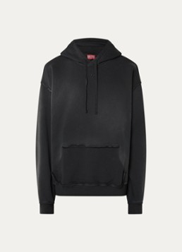 Diesel Heren S-Pock-Hood hoodie met logoborduring in de kleur Antraciet