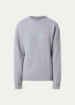 J.W. Anderson Dames Sweater met logoborduring in de kleur Grijsmele, maat: S