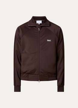 Rhude Dames Madera sweatvest met logo in de kleur Chocoladebruin, maat: M
