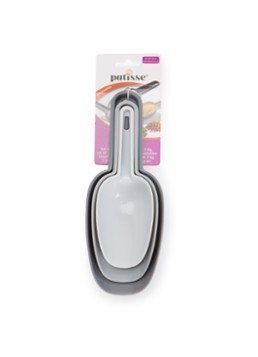 Patisse Accessories nestbare meelschepjes set van 3 Grijs - Deal