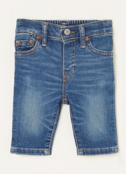 Ralph Lauren Meisjes Babybroek van denim met stretch in de kleur Indigo, maat: 62