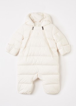 Ralph Lauren Meisjes Gewatteerd babypak van dons in de kleur Gebroken wit, maat: 3M=62