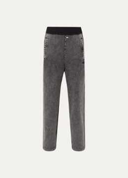 Diesel Heren P-Alt straight fit joggingbroek met steekzakken in de kleur Antraciet