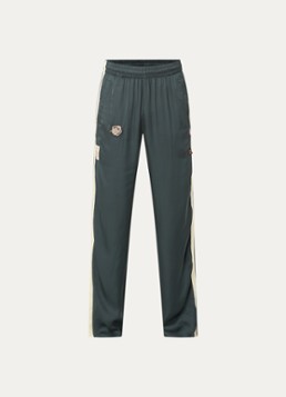 Diesel Heren P-Annu straight fit trackpants met steekzakken in de kleur Bronsgroen