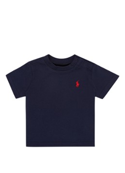 Ralph Lauren Jongens T-shirt met logoborduring in de kleur Donkerblauw, maat: 62