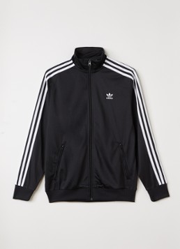 Adidas Jongens Firebird trackvest met logo in de kleur Zwart, maat: 140