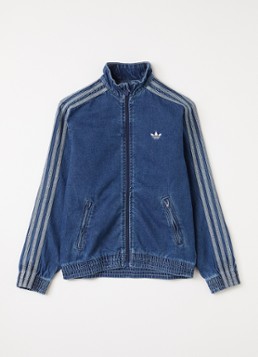 Adidas Jongens Spijkerjas met logo in de kleur Blauw, maat: 128
