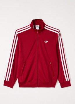 Adidas Jongens Firebird trackvest met logo in de kleur Rood, maat: 176