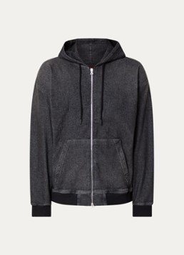 Diesel Heren D-Giri sweatvest met capuchon in de kleur Antraciet