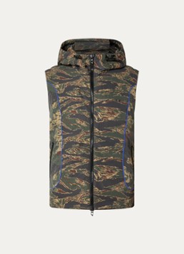 Diesel Heren J-ostend bodywarmer met camouflageprint in de kleur Legergroen