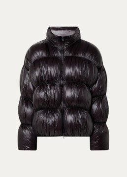 Diesel Heren W-Choco puffer jack met ritszakken in de kleur Zwart