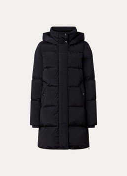 Woolrich Dames Kelly gewatteerde parka met donsvulling en steekzakken in de kleur Zwart, maat: XL