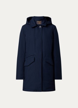 Woolrich Dames Gewatteerde parka met steekzakken in de kleur Donkerblauw, maat: L