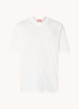 Diesel Heren T-Boggy-Megoval-D T-shirt met backprint in de kleur Wit