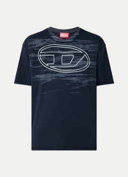 Diesel Heren T-Boxt-T5 T-shirt met logoprint in de kleur Donkerblauw