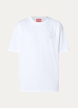Diesel Heren T-Boxt T-shirt met logo- en backprint in de kleur Wit