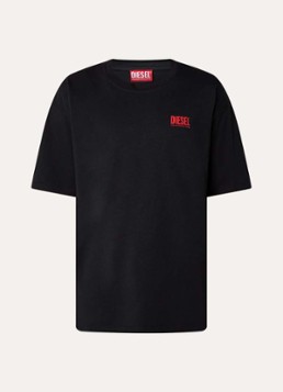 Diesel Heren T-Boxt-Bisk T-shirt met logo- en backprint in de kleur Zwart