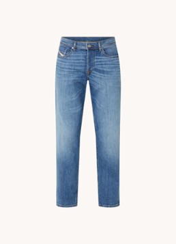 Diesel Heren D-Finitive straight leg jeans met medium wassing in de kleur Indigo