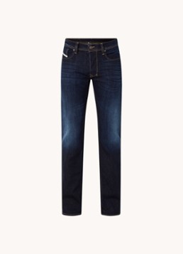 Diesel Heren 1985 Larkee straight leg jeans met donkere wassing in de kleur Indigo