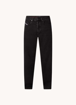 Diesel Heren D-macro straight leg jeans met gekleurde wassing in de kleur Zwart