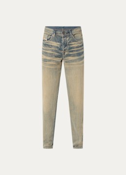 Diesel Heren D-Finitive straight leg jeans met verwassen afwerking in de kleur Indigo