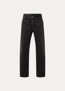 Diesel Heren D-Zeta loose fit jeans met gekleurde wassing en opgestikte zakken in de kleur Antraciet