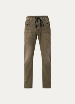 Diesel Heren D-Krooley straight leg jeans met gekleurde wassing in de kleur Legergroen
