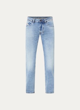 Diesel Heren 1985 Larkee straight leg jeans met lichte wassing in de kleur Indigo