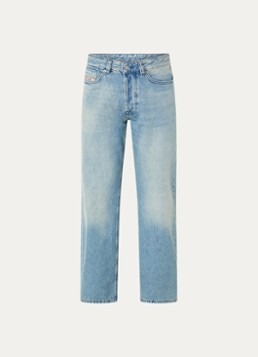 Diesel Heren 1980 D-Eeper straight leg jeans met lichte wassing in de kleur Indigo