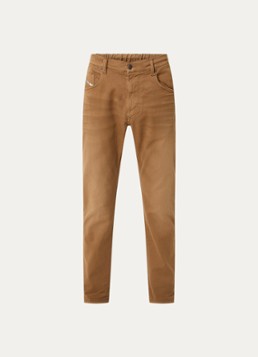 Diesel Heren 2032 D-Krooley-BW straight leg jeans met gekleurde wassing in de kleur Bruin