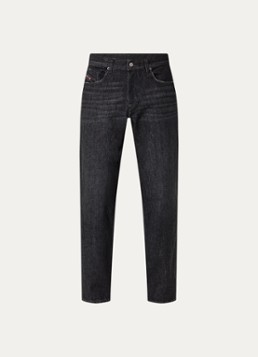 Diesel Heren 2023 D-Finitive straight leg jeans met gekleurde wassing in de kleur Antraciet