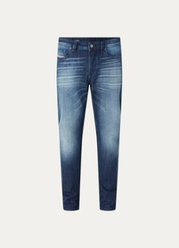 Diesel Heren 1986 Larkee slim fit jeans met verwassen afwerking in de kleur Indigo