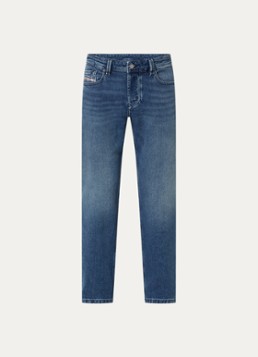 Diesel Heren 1986 Larkee-Beex tapered jeans met medium wassing in de kleur Indigo