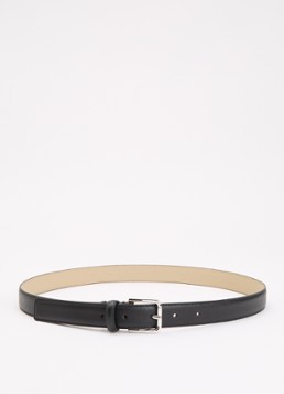 BOSS Dames Navy riem van leer in de kleur Zwart