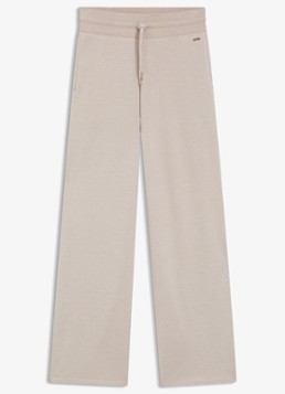 BOSS Dames High waist loose fit joggingbroek met steekzakken in de kleur Beige