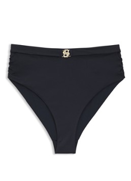 BOSS Dames Bikinibroekje met logo in de kleur Donkerblauw