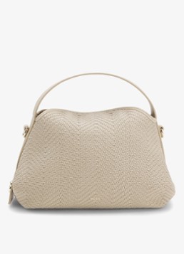 BOSS Dames Crossbodytas met logo in de kleur Beige