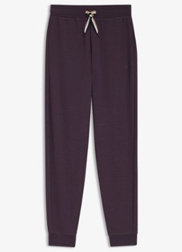 BOSS Dames Tapered fit loungebroek in de kleur Paars