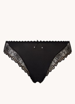 Marie Jo Dames Jane slip met borduring in de kleur Zwart
