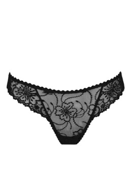 Marie Jo Dames Jane string met borduring in de kleur Zwart