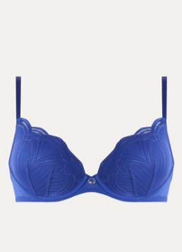 Marie Jo Dames Cathia voorgevormde beugel bh met overlay van mesh in de kleur Royalblauw