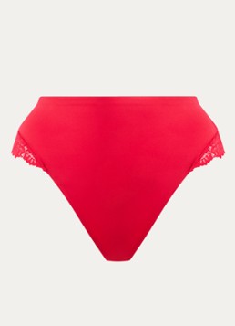 Marie Jo Dames Soft Studio shorty met kant in de kleur Rood