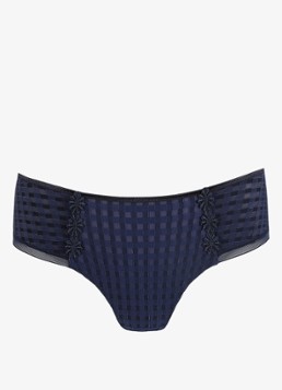 Marie Jo Dames Avero hipster met ruitdessin en glansdraad in de kleur Donkerblauw