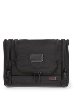 TUMI Alpha 3 Ophangbare toilettas met logo Zwart - Deal