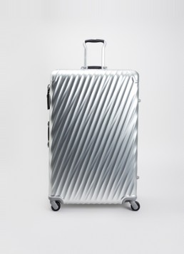 TUMI koffer 19 Degree Aluminium Worldwide Trip spinner 86,5 cm Zilver